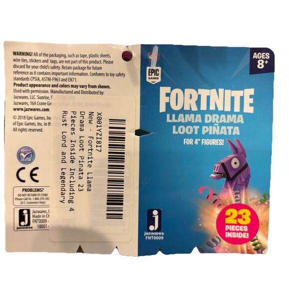 Fortnite Loot Llama Drama Purple Blue Pinata 23 Pieces Rust Lord & Legendary** - Picture 6 of 7